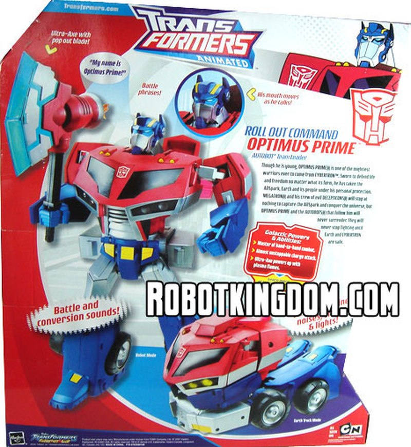 Transformers Animated Roll Out Command Optimus shops Prime Set, Hasbro 2008